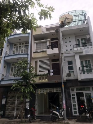Cho thuê căn nhà phố 1 trệt 2 lầu dt 74m2 khu Him Lam Lương Định Của, Q2, giá 27tr/tháng