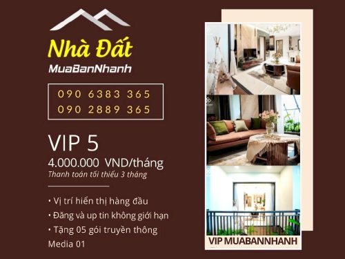 Dịch vụ thành viên VIP 5 NhaDat MuaBanNhanh