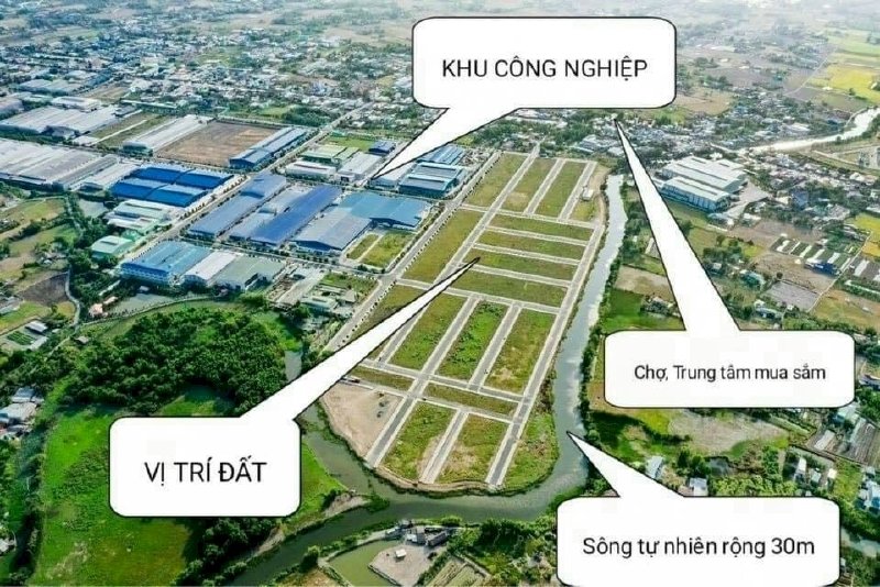 Đất nền thổ cư 100% MT Đinh Đức Thiện, diện tích 100m2 chỉ 1 tỷ 7 SHR cách HCM chỉ 3 phút