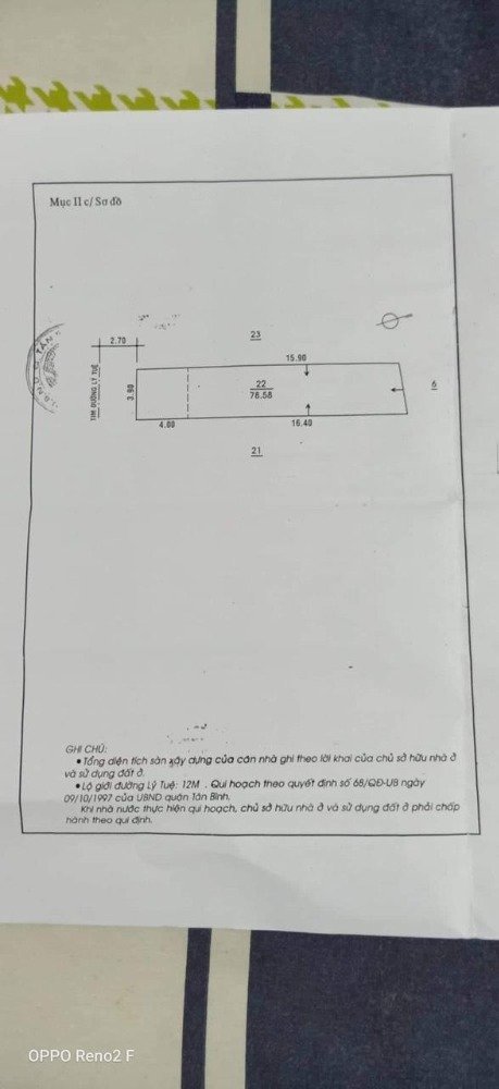 Chính chủ ủy quyền cần bán nhanh căn nhà số 36/ Lý Tuệ, phường Tân Quy, quận Tân Phú, TP.HCM