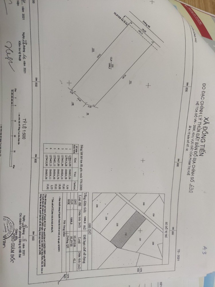 Bán lô vài sào đất Đồng Phú, Bình Phước1000m2/400tr gần ngay kcn