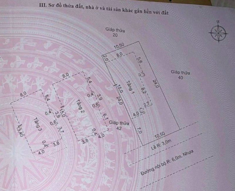 Bán Biệt Thự Song Lập 10.5X24M 3 TẤM Hướng Đông Nam Đối Diện sân Goft