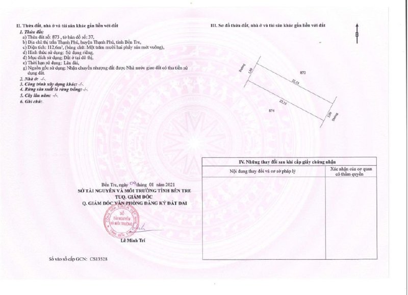 Bến Tre – Đất nền đô thị mới ven biển – Mặt tiền chợ giá 18tr/m2!