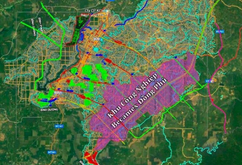Đất nền rẻ đẹp quanh KCN BECAMEX Đồng Phú
