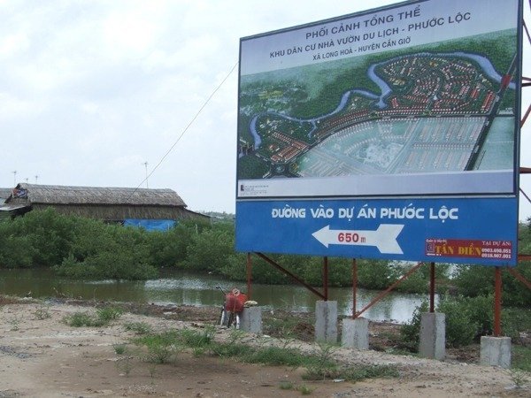 lô B2 trong Dự Án KDC Nhà Vườn Du Lịch Phước Lộc - Huyện Cần Giờ - TP HCM.