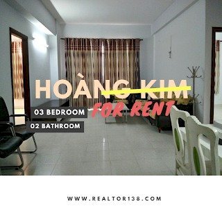 Cho thuê căn hộ 3 phòng ngủ chunng cư Hoàng Kim lầu 2 giá rẻ