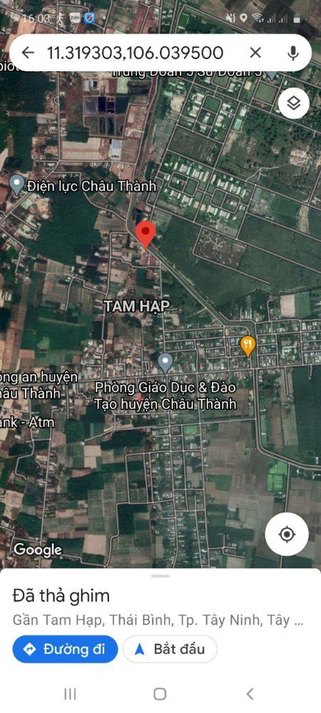 Bán đất đường nhựa D7 Kp4, thị trấn Châu Thành, Tỉnh Tây Ninh.