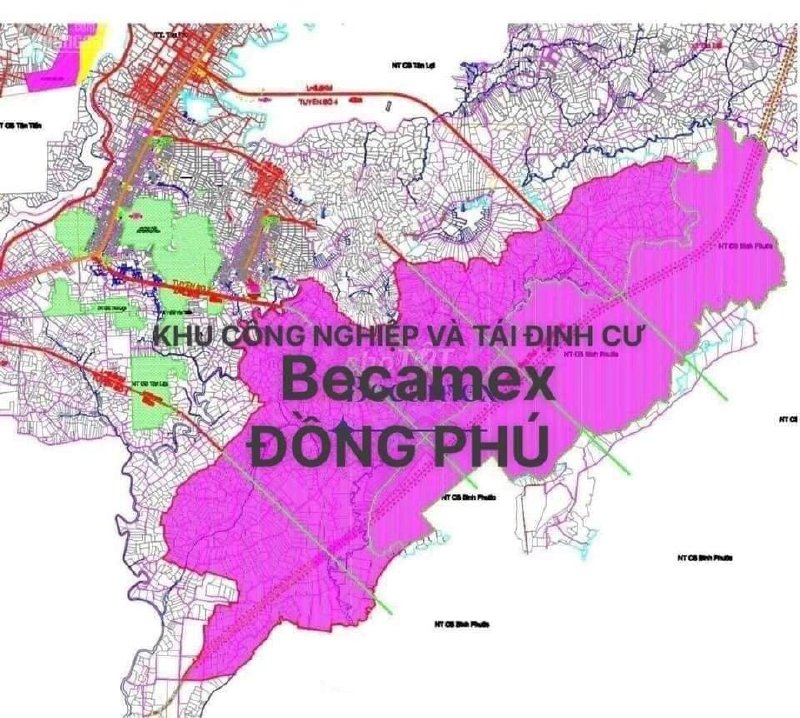 Đất ngay trung tâm huyện Đồng Phú. Diện tích 175m2, sổ sẵn công chứng ngay