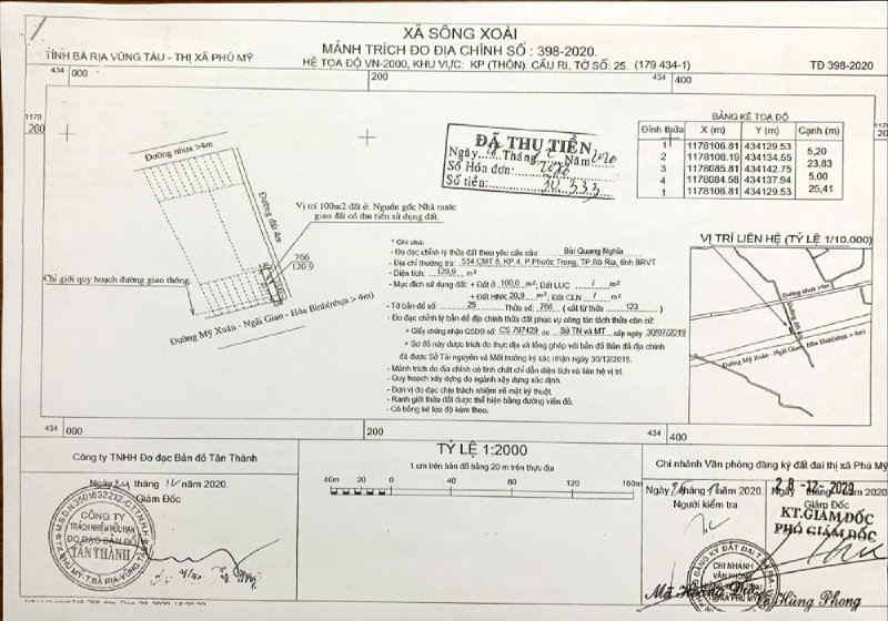 Đất sổ hồng mặt tiền Võ Văn Kiệt, Phú Mỹ, diện tích 120m2 giá 1.4 tỷ