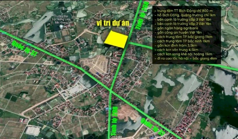 Chính thức nhận đặt chỗ siêu dự án hot nhất Bắc Giang trung tâm huyện Việt Yên