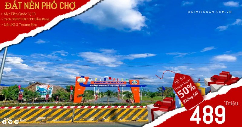 Đất Chợ Lai Uyên Bàu Bàng 100m2 Giá 970tr