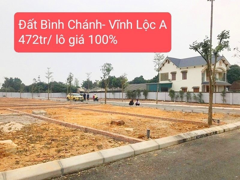 Đất mặt tiền 8M đường liên ấp 2-6, VLA,Bình Chánh 4x10 giá 520tr/ nền