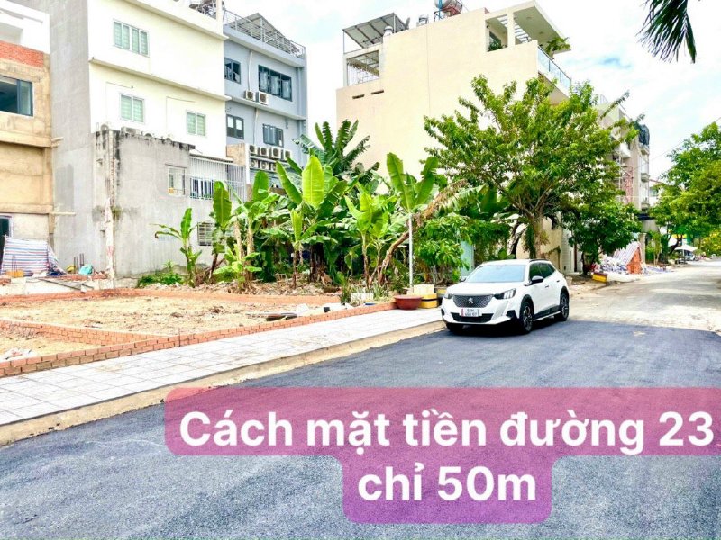 Bán lô đất khu bên sông đường 23. Hiệp Bình Chánh, ngang 8m , tổng dt 120m2