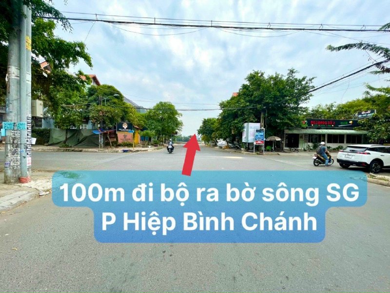 Bán lô đất khu bên sông đường 23. Hiệp Bình Chánh, ngang 8m , tổng dt 120m2