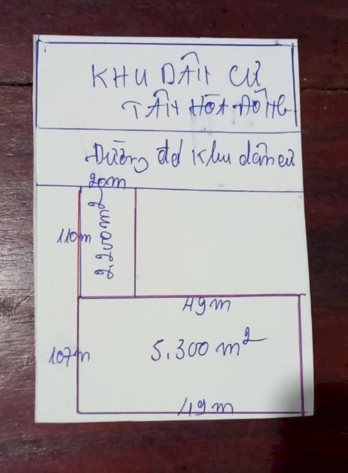 7,5 công đường khu dân cư xã Tân Hoà Đông, Tân Phước, Tiền Giang