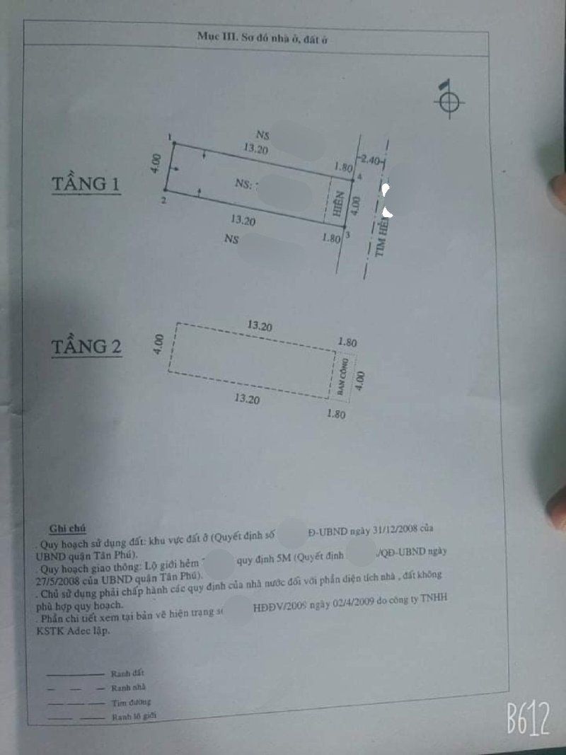 Giá đầu tư, HXH 5m 110/ Tô Hiệu, Nhà 2 Tầng, 4x15, chỉ 5.5 Tỷ