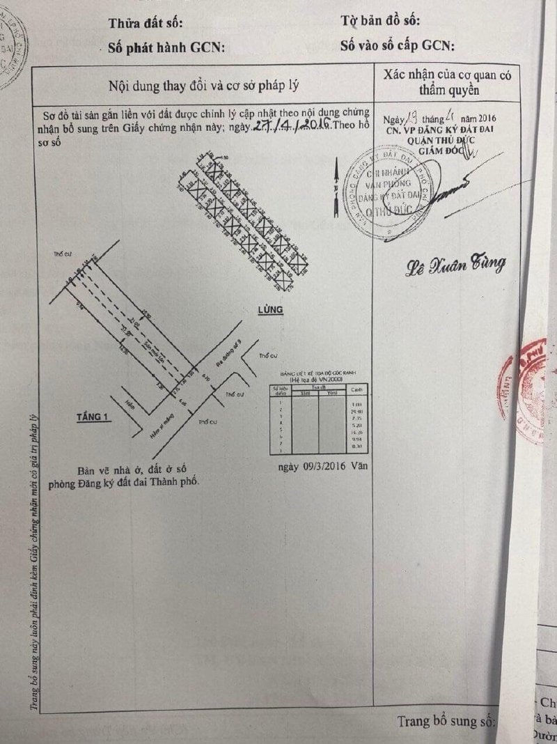 Bán dãy trọ, dt 240m2, đường số 9, P. Linh Tây, giá 55tr/m2