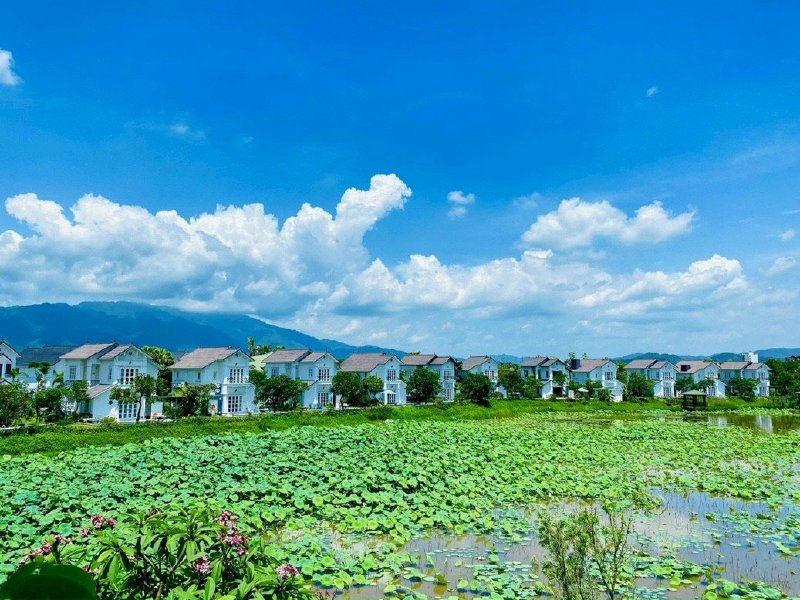 Biệt Thự khoáng nóng 280m2 dự án Vườn Vua Resort phú thọ view Hồ sen giá siêu mềm