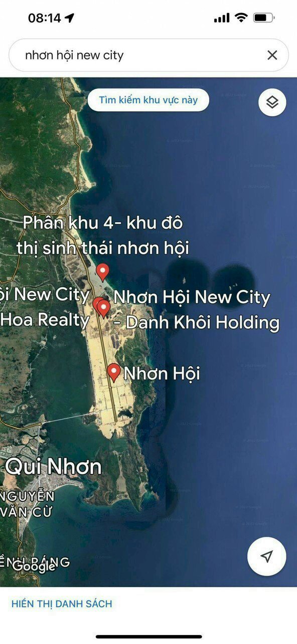 Đất nền view biển trong Khu kinh tế Nhơn Hội - TP Quy Nhơn