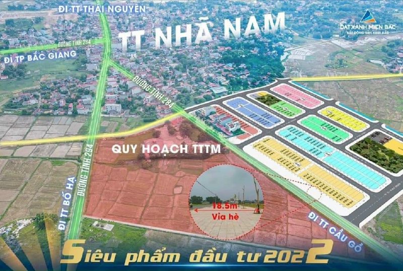 Đất nền dự án Tiến Phan Nhã Nam - Bắc Giang