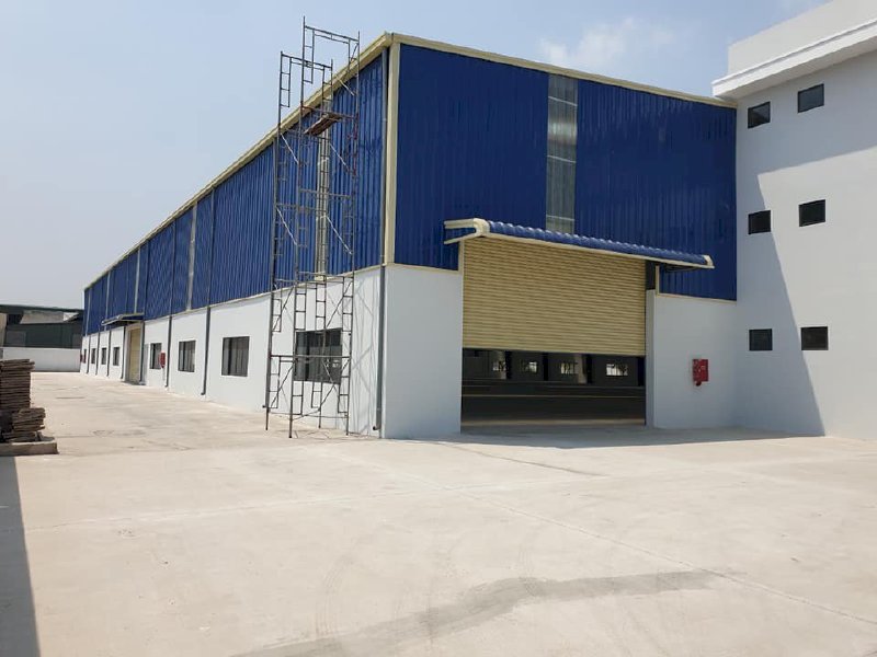 Cho thuê gấp nhà xưởng may mặc 5100m2 KCN Tân Đô, Đức Hòa, Long An