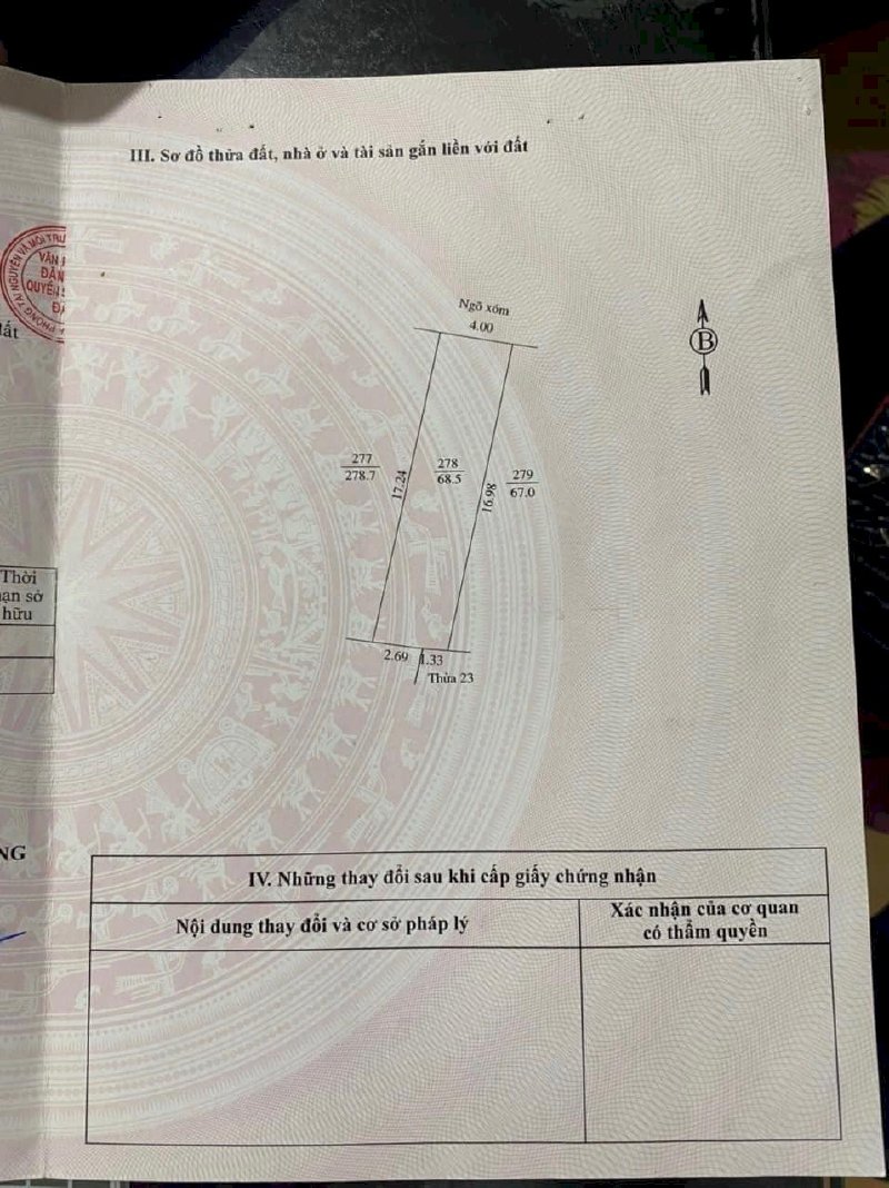 Bán nhà ngõ phố Lê Viết Quang, ph Ngọc Châu, TP HD, 1 tầng, 68.5m2, 1 ngủ, sân để xe