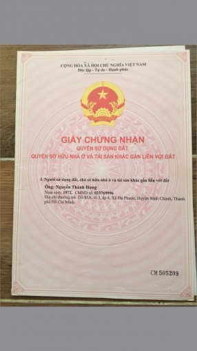 10.	Tôi cần vốn làm ăn nên bán tháo  nền đất giá rẻ chỉ từ 470trieu, MT QL50, Đã có SHR, công chứng trong ngày