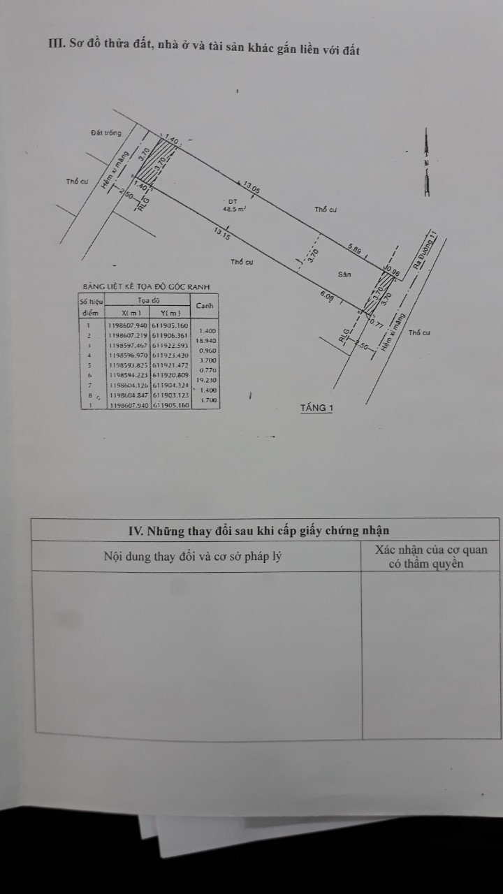 Bán  Nhà 2 mt hẻm đg 11 phường tnpb quận 9