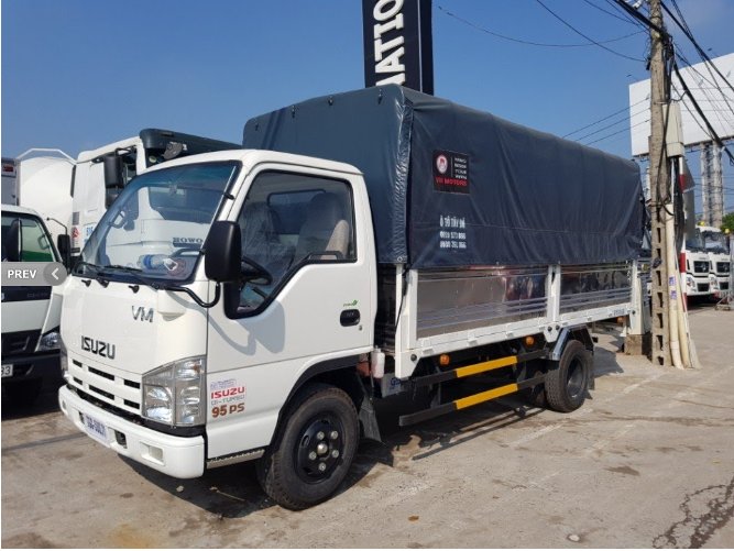 Xe tải Isuzu Vĩnh Phát 3.49t thùng dài 4.3m đời 2018 trả trước 100tr nhận xe