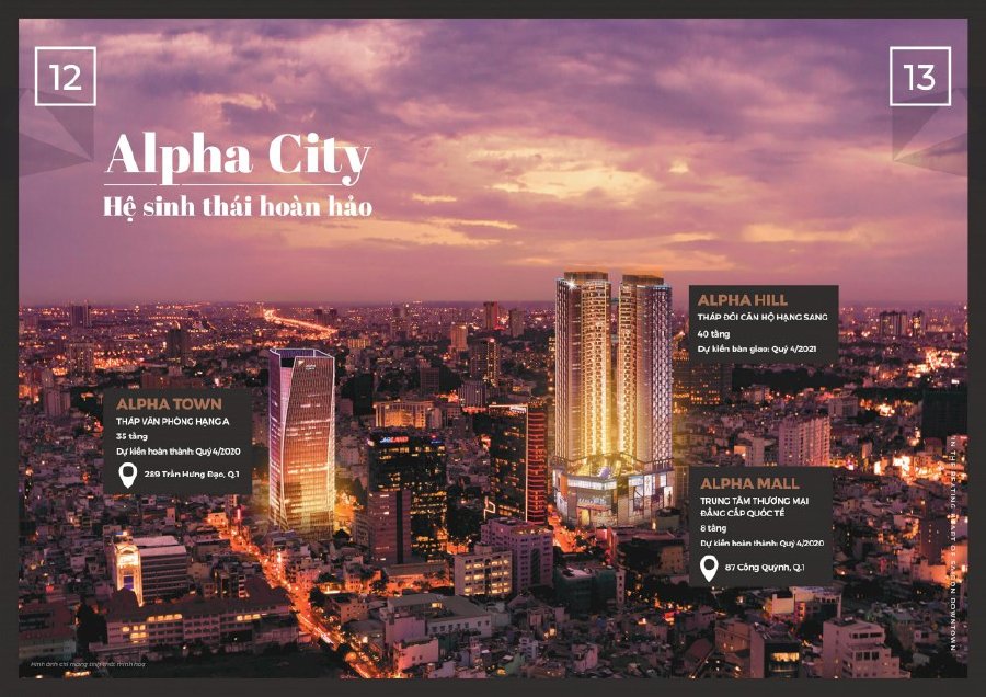 Alpha City Căn Hộ Hạng Sang Tại Trung Tâm Q.1, TT 20% nhận nhà