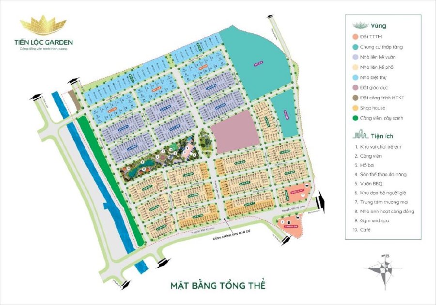 Tiến Lộc Garden Nhơn Trạch qui hoạch 1/500 chuẩn khu đô thị hiện đại kết nối sân bay 5km
