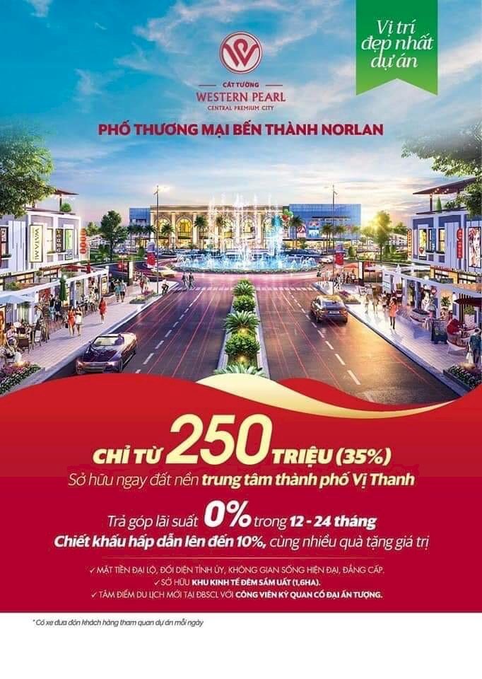 SIÊU ĐÔ THỊ WESTERN PEARL...TP Vị Thanh theo tiêu chuẩn Châu Âu hiện đại