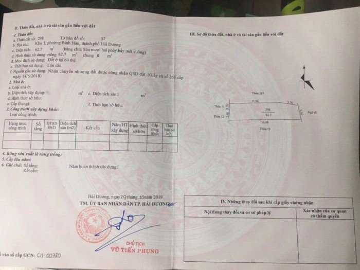 Bán gáp lô đất 63m2 đường thông, ngõ ô tô phố Tuệ Tĩnh chỉ 1,18 tỷ