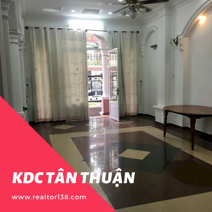 Cho thuê nhà biệt thự KDC Tân Thuận phường Phú Thuận