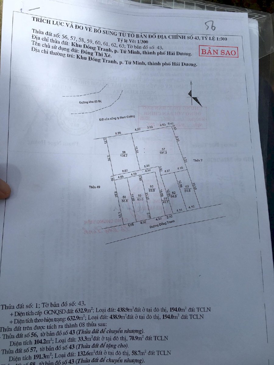 Bán gấp lô đất cực đẹp đường thông ngõ ô tô khu Đồng Tranh chỉ 810 triệu