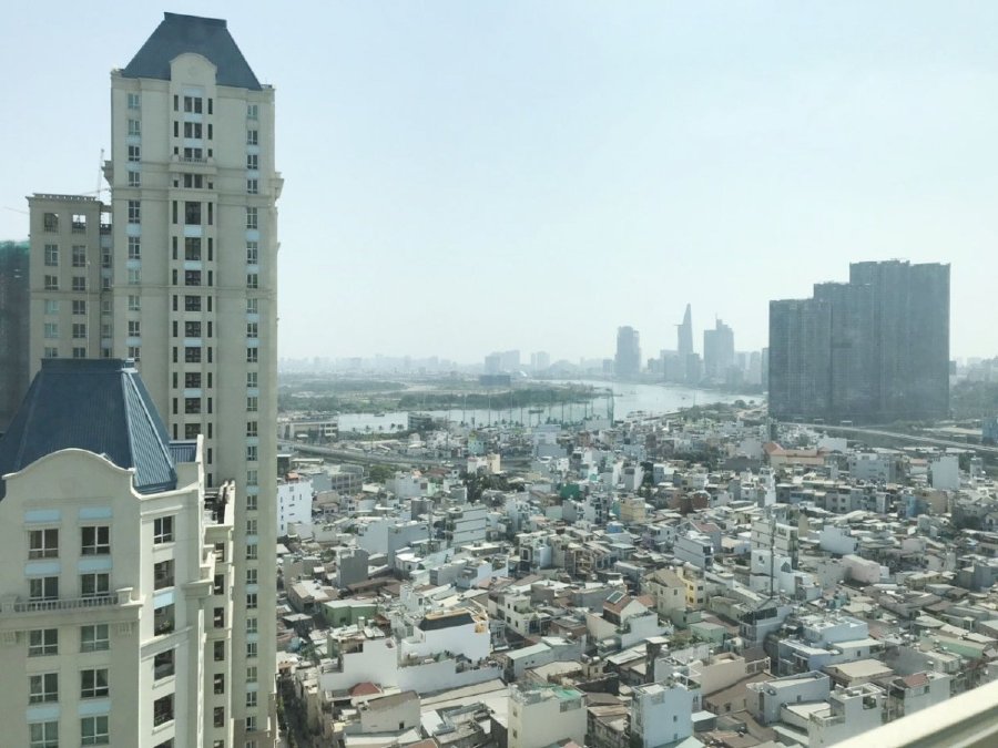 Cho thuê căn hộ lầu cao, view city, 3 phòng ngủ