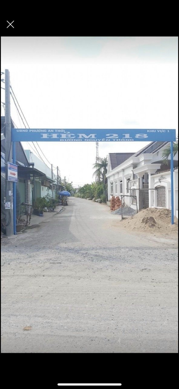Bán nền thổ cư 2 mặt tiền hẻm 218 Nguyễn Thông