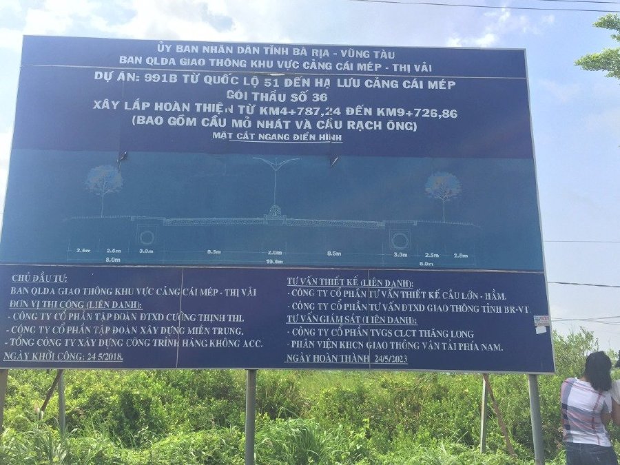 Đất trung tâm thị xã Phú Mỹ đón đầu cao tốc BH - VT, cảng Cái Mép 519m2 giá 2.19tr/m2