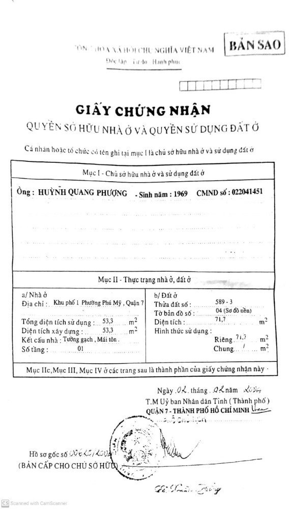 Bán nhà 6mx14m, 1L, 3PN, sổ riêng, hẻm 1549 Huỳnh Tấn Phát, Quận 7, giá 3,4 tỷ