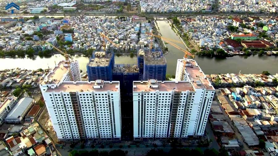 View sông - cho thuê sàn thương mại Phạm Thế Hiển Q8 150m2 tầng 1 - 92tr/tháng