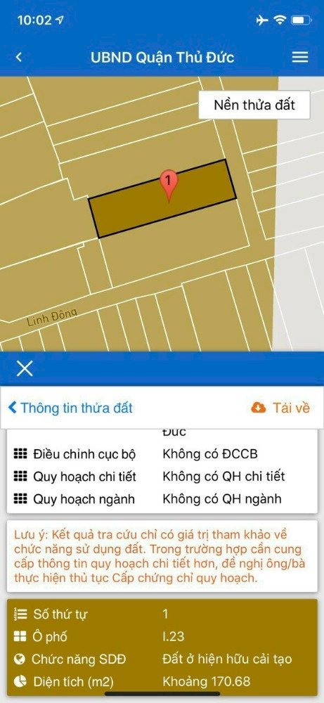 Bán lô đất đường Tô Ngọc Vân. P. Linh Đông TP Thủ Đức . 171m2 giá 7,1 tỷ