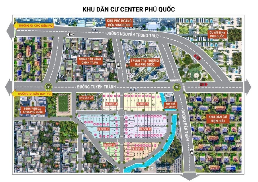 Mở Bán KDC Centre Phú Quốc MẶT TIỀN duy nhất đại lộ Hoàng Hôn, sổ hồng riêng, giá gốc CĐT