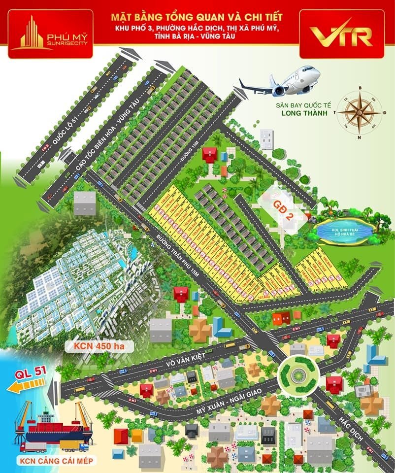 Chỉ với 240 triệu sở hữu ngay lô đất nền (sổ hồng riêng) ở thị xã Phú Mỹ, Bà Rịa - Vũng Tàu