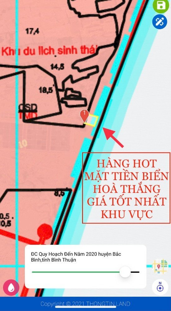 Bán Lô Đất Mặt Biển Hòa Thắng - Quy Hoạch Thương Mại Dịch Vụ