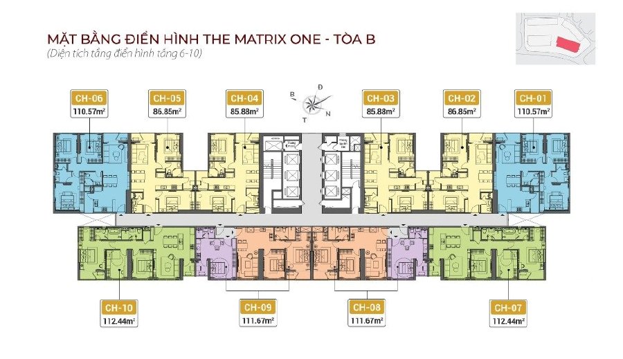 Tổ hợp căn hộ cao cấp The Matrix One CSBH tốt nhất thị trường nhận nhà 12/2021
