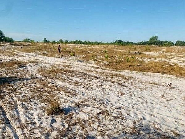 Khu vực dự kiến làm sân bay Quảng Trị ở huyện Gio Linh Quảng Trị. (Nguồn: Tuoitre.vn)